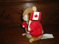 Gemmy Canadian National Anthem DANCING MUSICAL HAMSTER Battery Op 6 inch