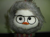 Chicken Little Stuffed Figurine Woolen Knitted Winter Outfit 9 inch