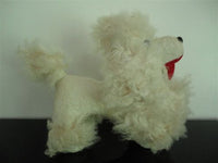 Antique 1950s POODLE Trimingham's Bermuda White Alpaca Wool Fur 10 Inch RARE