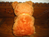 Antique Nicky's Toy Canada Tongue Teddy Bear Orange Plush 13 inch