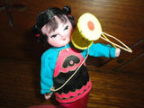 Antique Vintage Chinese Doll Figurine with Asian China String Toy