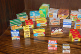 German Doll House Store 151 Miniature Groceries Food Packages German Labels