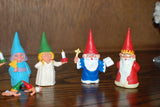 David The Gnome Set of 11 Rubber Toy Figures Religious St Nicholas