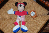 Mickey Mouse Baseball Player Doll Toy Starbean Arcotoys Disney Mattel