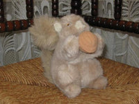 Malo Cash France Plush Squirrel With Nut Aubervilliers 7 inch