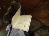 Boyds Charity Bear BROOKE B. ANGEL Starlight Childrens Foundation 13" Faux Mink