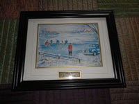 MARCEL DIONNE HOF 92 Autographed Hockey Art Print Pickup Six Artist S. Houston