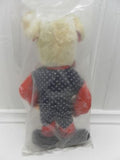 Vintage 2 Monchichi with Pacifiers & German Wool Mouse Mint in Bag
