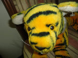 Antique 1978 Dakin Large Laying Tiger 24 inch Stuffed Ground Nutshell Airbrushed