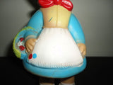 Little Red Riding Hood Doll Vintage Rubber Squeaker Toy 7.5" Art 150 Works 100%