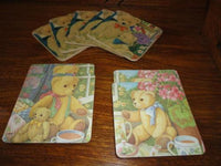 Teddy Bear 9 Corked Coasters Wilscombe Somerset UK