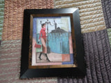Weekends in Venice ITALY Chic Art Deco Picture Wooden Frame Fashion Woman Shops