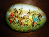 Nestler Made in Germany Famous Easter Egg Bunnies on Bike Chickens 18cm