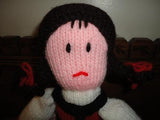 Cinderella to Princess 2 Dolls in 1 Handmade Knitted Doll Turn Inside Out 12 in
