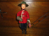 Happy Dolls 60s/70s England Peggy Nisbet RCMP T/10 Canada Mountie Police Doll 7"