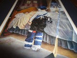 Canadian Artist Shirley Deaville Framed Print " C'mon Dad It's Time "