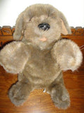 Folkmanis Puppet Sitting Dog Brown 14 inch Begging Position