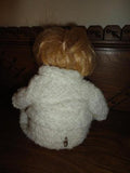 Porcelain Musical Moving Baby Doll w Teeth Glass Eyes Wind up Twinkle Lil Star