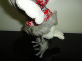 Chicken Little Stuffed Figurine Woolen Knitted Winter Outfit 9 inch