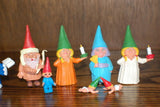 David The Gnome Set of 11 Rubber Toy Figures Religious St Nicholas