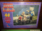 Steiff Bears on Train & Teddys on Ice Playing Hockey 2 Puzzle Lot Sure-Lox