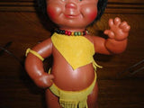 Regal Canada Indian Doll Leather & Suede Clothing Beads Hand Painted 10 inch