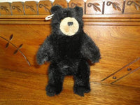 Baby Black Bear Plush Fully Jointed 9 inch Felt Claws K&M 2000