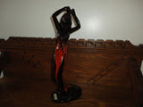 Canada Canuck Pottery Quebec LABELLE Woman Statue Sexy Figurine 15" Vintage