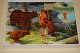 Vintage Jumbo Jigsaw Puzzle Bears with Fishermans Jacket Ralph Crosby Smith