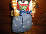 Antique Innsbruck Wilten Austria Folklore Doll Hard Plastic 9.5 inch w Tag