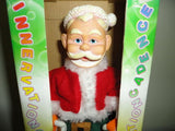 Dancing Singing Musical Rubber SANTA CLAUS Vintage Innervation China Boxed T138