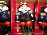6 Wooden Nutcracker Soldiers Place Card Holders Bombay Co 1998 Boxed Set
