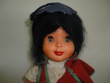 Madeira Portugal Antique 1960s Doll in Traditional Costume 17 inch Souvenir