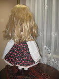 Vintage Porcelain Blonde Doll Frieda Europe 62 CM