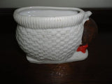 Antique Vintage Made in Japan Porcelain Laying Boy Planter 4x3 inch Hand Painted