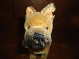 Steiff 1950-1957 Sarras Boxer Mohair Standing Dog 1317,0  17 CM Original Collar