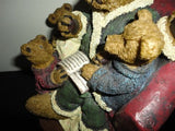 Father Bear Reading to Three Little Bears Statue Figurine 8 inch