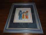 Canadian Artist John Newby Hand Signed Titled Its My Turn Print Framed