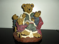 Father Bear Reading to Three Little Bears Statue Figurine 8 inch