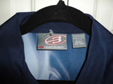 Breakdown Mens Short Sleeve Shirt SKULLS Art Work Navy Blue & Grey Size S New