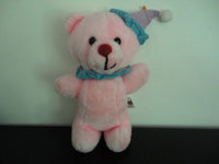 Vintage Ganz Bros Toys Toronto PINK CLOWN BEAR Plush 12 inch Stuffed Toy