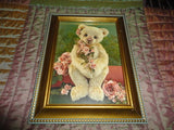 One & Only Bears Artist Michelle Lamb OOAK SWEETHEART Bear Photo Art Card Framed