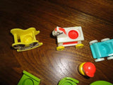 Fisher Price 1972 Lot of 11 Doll House Baby Toys Wooden Boy