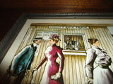 Anthony Gruerio Print Victorian County Fair Race Track Matted Framed Art