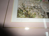 USA Famous Artist Marilyn Simandle " SONG BIRD " Print Wood Framed