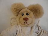 Handmade Artist One of a Kind ANGEL BEAR with Wings 20 inch Painted