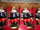 6 Wooden Nutcracker Soldiers Place Card Holders Bombay Co 1998 Boxed Set