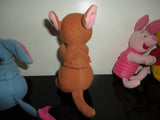 Set of 4 Winnie the Pooh Cling On Toys Kanga Eeyore Pooh Piglet 5-6 inch