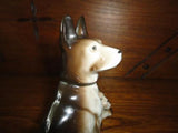 Vintage Bavaria Germany Porcelain German Shepherd Dogs Mother Pups Figurine