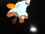 Miniature Dolls Monkey Basketball Player & Lady Bear in Bathrobe FV Toys RARE